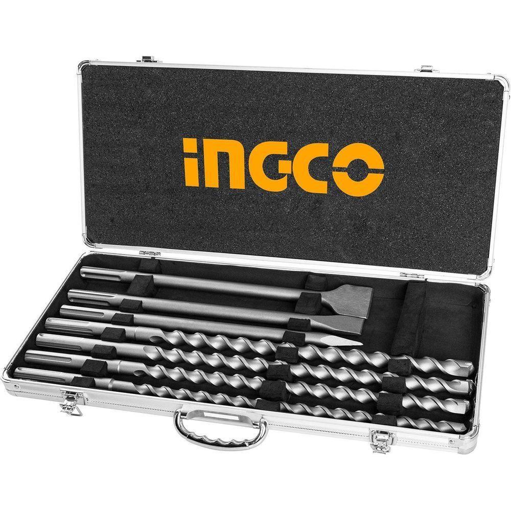 Ingco AKD5075 SDS-Max Drill Bit and Chisel Set - KHM Megatools Corp. Ingco AKD5075 SDS-Max Drill Bit and Chisel Set - KHM Megatools Corp.